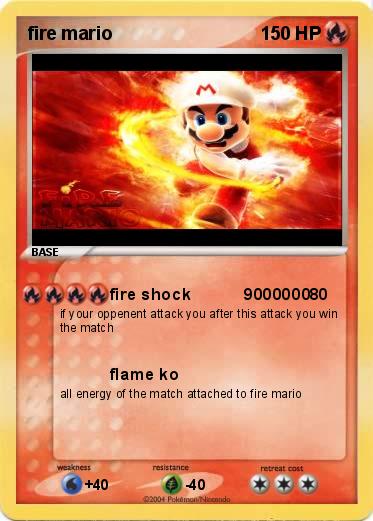 Pokemon fire mario