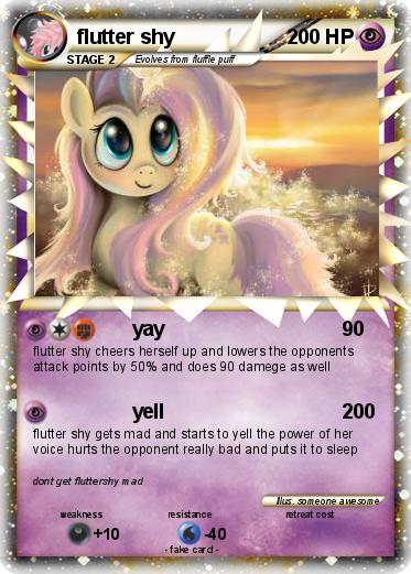 Pokemon flutter shy