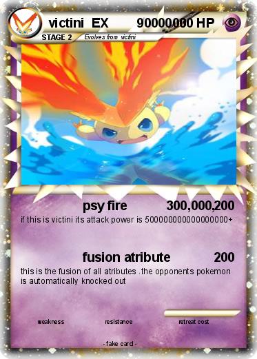 Pokemon victini  EX        9000000