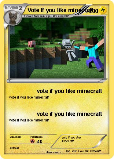 Pokemon Vote If you like minecraft