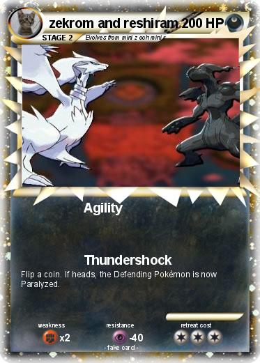 Pokemon zekrom and reshiram