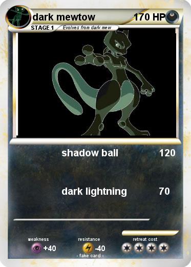 Pokemon dark mewtow