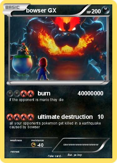Pokemon bowser GX