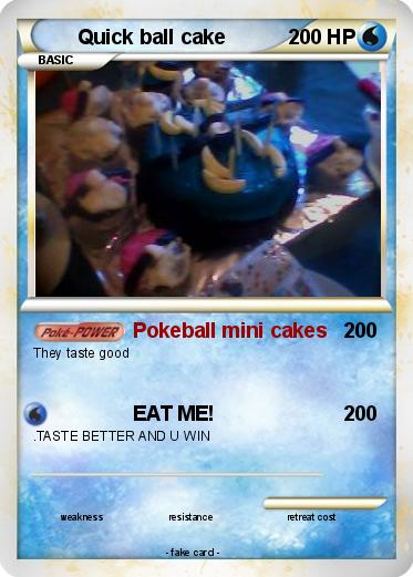 Pokemon Quick ball cake
