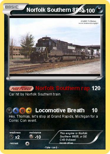Pokemon Norfolk Southern 8835