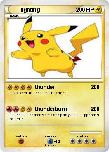 Pokemon lighting