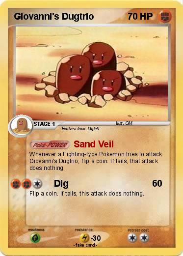 Pokemon Giovanni's Dugtrio