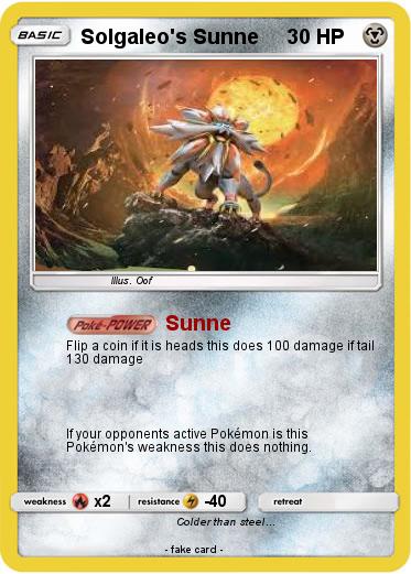 Pokemon Solgaleo's Sunne