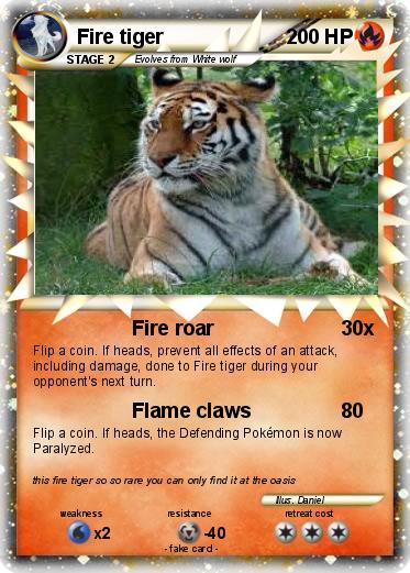 Pokemon Fire tiger