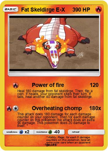 Pokemon Fat Skeldirge E-X     3