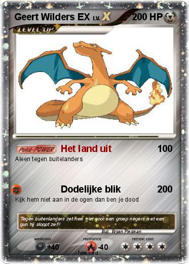 Pokemon Geert Wilders EX