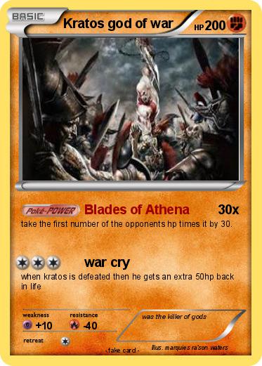 Pokemon Kratos god of war
