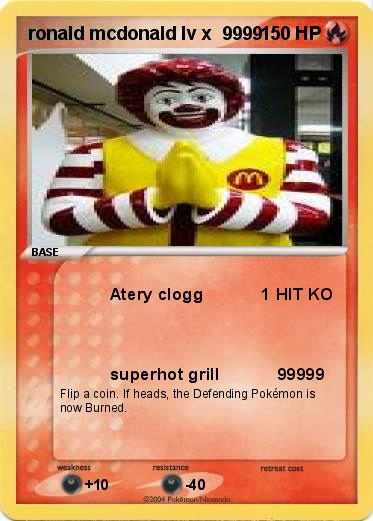 Pokemon ronald mcdonald lv x  9999