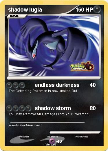 Pokemon shadow lugia