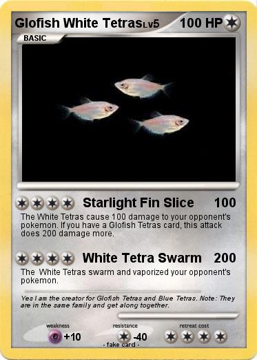 Pokemon Glofish White Tetras