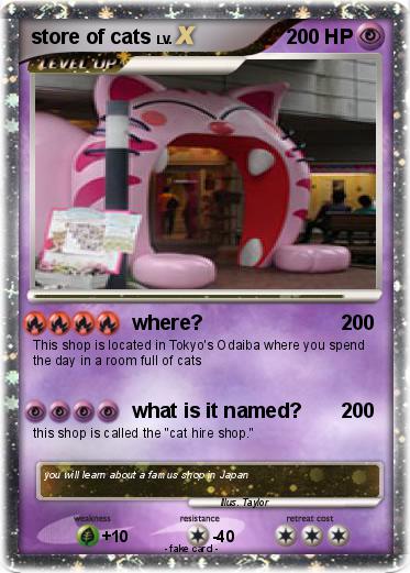 Pokemon store of cats