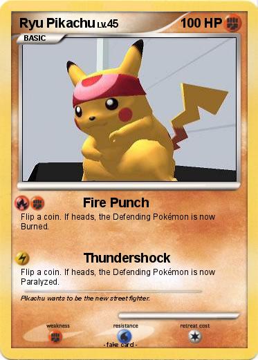 Pokemon Ryu Pikachu