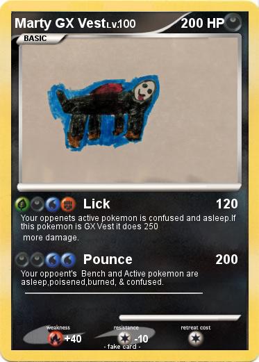 Pokemon Marty GX Vest