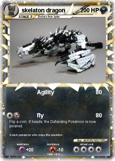 Pokemon skelaton dragon
