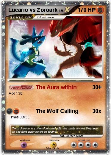Pokemon Lucario vs Zoroark