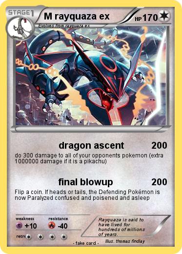 Pokemon M rayquaza ex