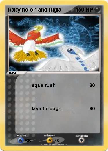 Pokemon baby ho-oh and lugia