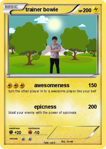 Pokemon trainer bowie