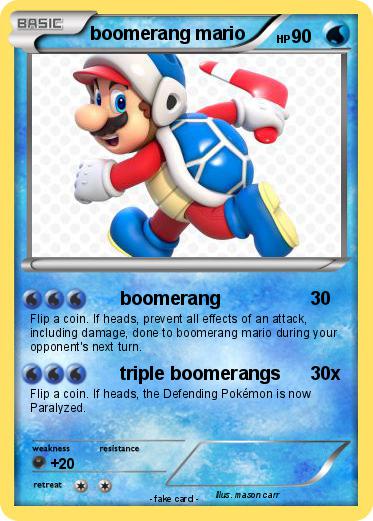 Pokemon boomerang mario