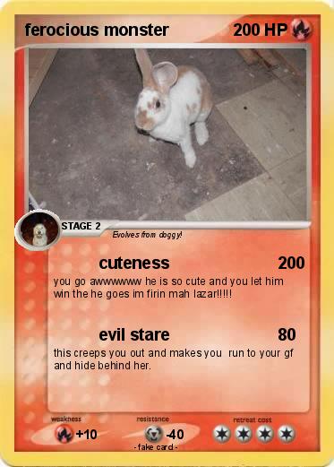 Pokemon ferocious monster