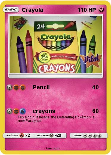 Pokemon Crayola