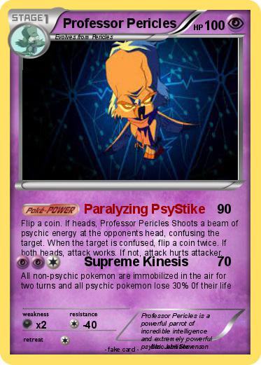 Pokemon Professor Pericles