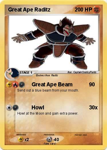 Pokemon Great Ape Raditz
