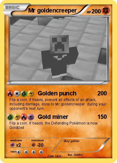 Pokemon Mr goldencreeper