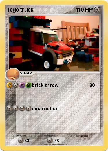 Pokemon lego truck