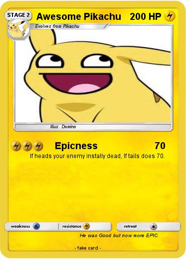 Pokemon Awesome Pikachu