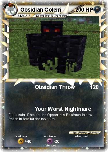 Pokemon Obsidian Golem