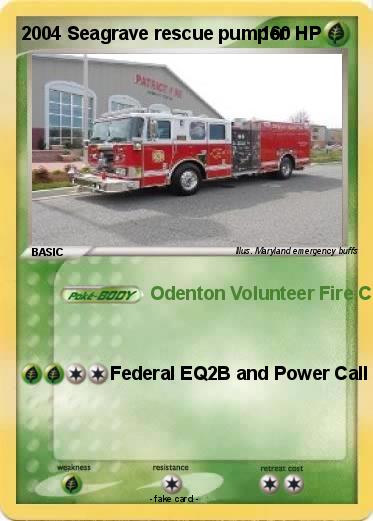 Pokemon 2004 Seagrave rescue pumper