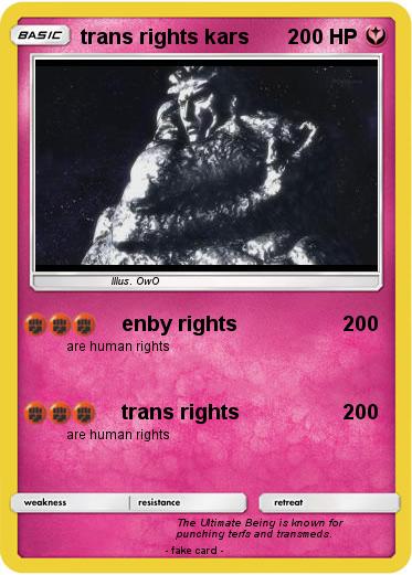 Pokemon trans rights kars