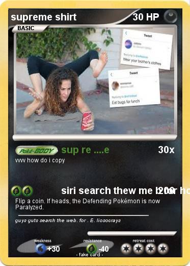 Pokemon supreme shirt