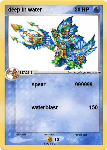 Pokemon deep in water
