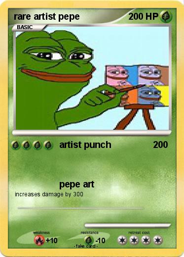 Pokemon rare artist pepe