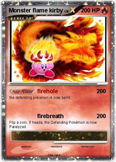 Pokemon Monster flame kirby