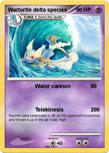 Pokemon Wartortle delta species