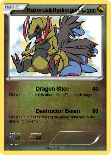 Pokemon Haxorus&Hydreigon L