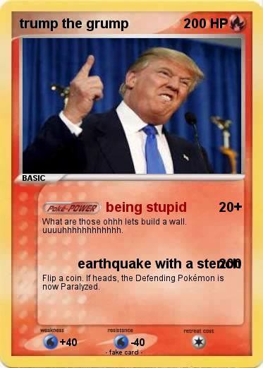 Pokemon trump the grump