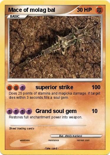 Pokemon Mace of molag bal