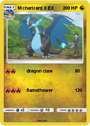 Pokemon M charizard X EX