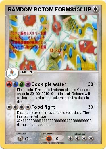 Pokemon RAMDOM ROTOM FORMS