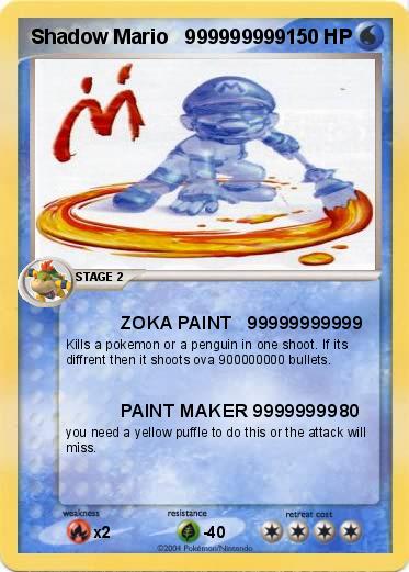 Pokemon Shadow Mario   999999999