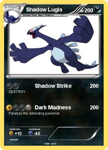 Pokemon Shadow Lugia